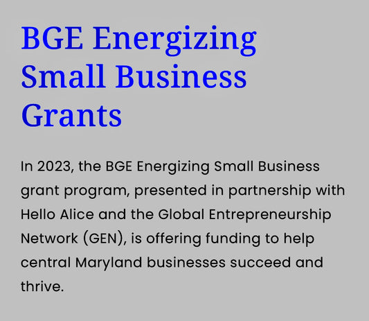 Thank You! Details is Awarded the BGE Energizing Grant in Collaboration with Hello Alice x GEN